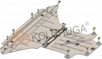 Kryt pod motor Audi A4 ?8 motor: 2,0 TDI, 2,0 TFSi (Automatická převodovka - jen pro modely hydraulickým posilovačem) -- rok výroby 2011-2015 Kryt pod motor Audi A4 ?8 motor: 2,0 TDI, 2,0 TFSi (Automatická převodovka - jen pro modely hydraulickým posilovačem) -- rok výroby 2011-2015