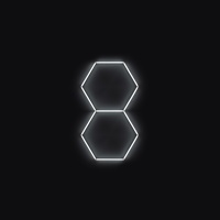 Kompletní LED hexagonové svítidlo, velikost: 2 elementy 97 x 168 cm, teplota chromatičnosti: denní bílá 4500 K Kompletní LED hexagonové svítidlo, velikost: 2 elementy 97 x 168 cm, teplota chromatičnosti: denní bílá 4500 K