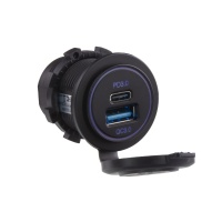USB QC3.0 + USB-C PD3.0 zásuvka 12/24V USB QC3.0 + USB-C PD3.0 zásuvka 12/24V