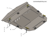 Kryt pod motor Nissan Qashqai -- od roku v�roby 2014-