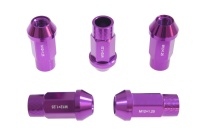 Sada kolových matic ALU matice JBR 50mm M12x1.25 - barva fialová Sada kolových matic ALU matice JBR 50mm M12x1.25 - barva fialová