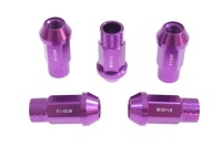 Sada kolových matic ALU matice JBR 50mm M12x1.5 - barva fialová Sada kolových matic ALU matice JBR 50mm M12x1.5 - barva fialová
