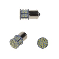 LED BA15s b�l�, 12V, 50LED/3014SMD