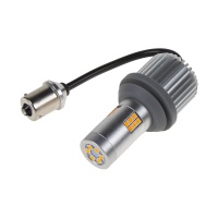 LED BAU15s oran�ov�, CAN-BUS, 12-24V, 30LED/3030SMD
