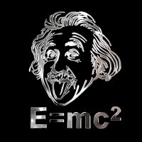 Niklová samolepka na auto design 'E=mc2' - rozměr 55x70mm Niklová samolepka na auto design 'E=mc2' - rozměr 55x70mm