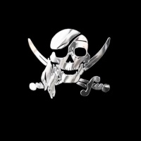 Niklová samolepka na auto design 'Pirate Skull' - rozměr 66x55mm Niklová samolepka na auto design 'Pirate Skull' - rozměr 66x55mm