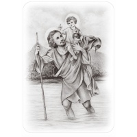 Samolepky na auto design St.Christopher (rozm�r 33x47,5cm)