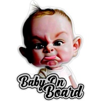 Samolepky na auto design Baby On Board (rozměr 11x16cm) Samolepky na auto design Baby On Board (rozměr 11x16cm)