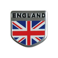 Samolepka na auto design Aluminum Emblem - ENGLAND with flag (rozměr 5,6x5,6cm) Samolepka na auto design Aluminum Emblem - ENGLAND with flag (rozměr 5,6x5,6cm)