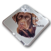 Tabulka s přísavkou do auta design Dog on Board Labrador (rozměr 11,5x11,5cm) Tabulka s přísavkou do auta design Dog on Board Labrador (rozměr 11,5x11,5cm)
