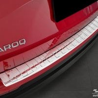 Kryt prahu zadních dveří nerez leštěný Škoda Karoq Facelift včetně Sportline -- od roku výroby 2022- Kryt prahu zadních dveří nerez leštěný Škoda Karoq Facelift včetně Sportline -- od roku výroby 2022-