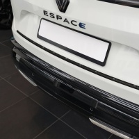 Kryt prahu zadních dveří nerez černý matný Renault Espace VI E-Tech Full Hybrid -- od roku výroby 2023- Kryt prahu zadních dveří nerez černý matný Renault Espace VI E-Tech Full Hybrid -- od roku výroby 2023-