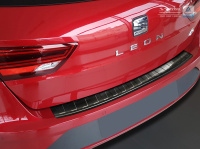 Kryt prahu zadních dveří nerez černý Seat Leon (5F) ST -- rok výroby 2013-17 / 2017-20 Kryt prahu zadních dveří nerez černý Seat Leon (5F) ST -- rok výroby 2013-17 / 2017-20