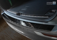Kryt prahu zadních dveří nerez černý Volvo XC60 II R-Design včetně Plug-In Hybrid -- od roku výroby 2017-/2019- / 2021- Kryt prahu zadních dveří nerez černý Volvo XC60 II R-Design včetně Plug-In Hybrid -- od roku výroby 2017-/2019- / 2021-