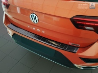 Kryt prahu zadních dveří nerez černý VW T-Roc -- od roku výroby 11/2017- / 2022- Kryt prahu zadních dveří nerez černý VW T-Roc -- od roku výroby 11/2017- / 2022-