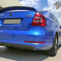 Dynamik Style difusor na zadní nárazník Škoda Octavia II RS Sedan/Kombi -- rok výroby 2004-08 Dynamik Style difusor na zadní nárazník Škoda Octavia II RS Sedan/Kombi -- rok výroby 2004-08