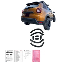 Oneway lemy blatníků + panely bočních dveří Dacia Duster II -- rok výroby 2018-2024 s parkovacím asistentem (bez označení Duster) - matná černá Oneway lemy blatníků + panely bočních dveří Dacia Duster II -- rok výroby 2018-2024 s parkovacím asistentem (bez označení Duster) - matná černá