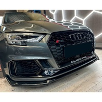 Oneway přední spoiler Audi RS3 8V Sedan/Sportback Facelift -- rok výroby 2017-2020 - lesklá černá Oneway přední spoiler Audi RS3 8V Sedan/Sportback Facelift -- rok výroby 2017-2020 - lesklá černá