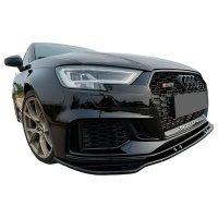 Oneway p�edn� spoiler Audi RS3 8V Sedan/Sportback Facelift -- rok v�roby 2017-2020 - Verze 3 - leskl� �ern�