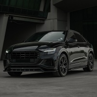 Oneway p�edn� spoiler leskl� �ern� Audi Q8 S-Line / SQ8 MK1 -- rok v�roby 2018-23