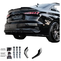 Oneway zadn� bo�n� difusory Audi A3 (8Y) Sedan (NE pro S-Line/S3/RS) -- rok v�roby 2020-2024 - leskl� �ern�