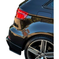Oneway zadn� bo�n� difusory Audi S3 Sportback 8V Facelift -- rok v�roby 2016-2020 - leskl� �ern� (pouze v kombinaci s OW RV21033)