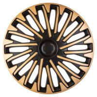 Poklice na kola 14" model Soho (barva černá/zlatá) - 4 kusy Poklice na kola 14" model Soho (barva černá/zlatá) - 4 kusy