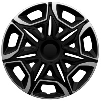 Poklice na kola 14" model Varido (barva stříbrná/černá) - 4 kusy Poklice na kola 14" model Varido (barva stříbrná/černá) - 4 kusy