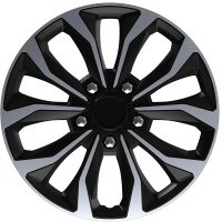Poklice na kola 14" model Hornet Pro (barva stříbrná/černá) - 4 kusy Poklice na kola 14" model Hornet Pro (barva stříbrná/černá) - 4 kusy
