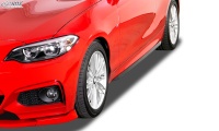 RDX Racedesign prahov� li�ty Slim (ABS plast leskl� �ern�) BMW 2 F22/F23 Coupe/Cabrio v�etn� M-Sport -- od roku v�roby 2013-