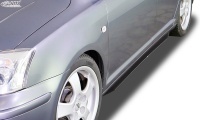 RDX Racedesign prahov� li�ty Slim (ABS plast leskl� �ern�) Toyota Avensis T25 -- rok v�roby 2003-09