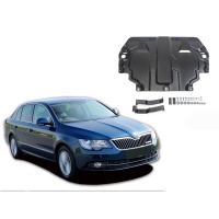 Ocelový kryt pod motor a převodovku Škoda Superb motor: 1,4; 1,8; 2,0; 3,6 -- rok výroby 2008-2014 Ocelový kryt pod motor a převodovku Škoda Superb motor: 1,4; 1,8; 2,0; 3,6 -- rok výroby 2008-2014