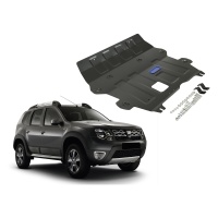 Ocelový kryt pod motor a převodovku Dacia Duster I, II motor: 1,5d; 1,6; 2,0 -- rok výroby 2010-2015 / 2015-2018 Ocelový kryt pod motor a převodovku Dacia Duster I, II motor: 1,5d; 1,6; 2,0 -- rok výroby 2010-2015 / 2015-2018