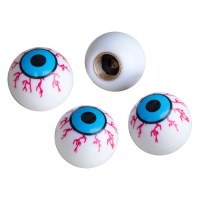 Kryty na ventilky UNI design Shocking Eyes - b�l�/modr�/�erven�