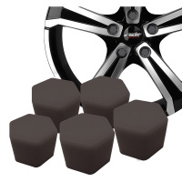 Simoni Racing kryty kolov�ch �roub� silikonov� pro �rouby s hlavou 17mm - 20kus� (barva �ern�)