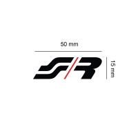 Simoni Racing nálepka SR - 50x15mm Simoni Racing nálepka SR - 50x15mm