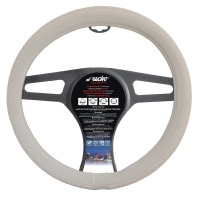 Potah na volant design 500 barva bílá (umělá kůže) - pro volanty o průměru 37-39cm Potah na volant design 500 barva bílá (umělá kůže) - pro volanty o průměru 37-39cm