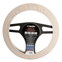 Potah na volant design 565 béžová syntetická kůže - pro volanty o průměru 37-39cm Potah na volant design 565 béžová syntetická kůže - pro volanty o průměru 37-39cm