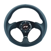 Simoni Racing UNI sportovní volant 'Rolle' - černá ekokůže - průměr 300 mm Simoni Racing UNI sportovní volant 'Rolle' - černá ekokůže - průměr 300 mm