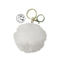 Simoni Racing klíčenka - Fluffy Fur - bílá Simoni Racing klíčenka - Fluffy Fur - bílá