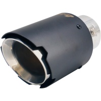 Simoni Racing koncovka výfuku kulatá / šikmá matná černá+nerez (průměr 89mm, délka 152mm) Simoni Racing koncovka výfuku kulatá / šikmá matná černá+nerez (průměr 89mm, délka 152mm)