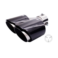 Simoni Racing koncovka výfuku dvojitá LEVÁ kulatá šikmá nerez+Carbon (průměr 2x92mm, délka 215-230mm) Simoni Racing koncovka výfuku dvojitá LEVÁ kulatá šikmá nerez+Carbon (průměr 2x92mm, délka 215-230mm)