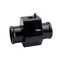 Simoni Racing adapt�r sn�ma�e teploty vody - �ern� eloxovan� hlin�k - pr�m�r 28 mm