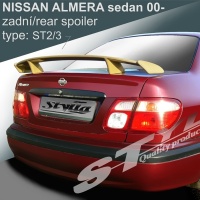 Zadn� spoiler k��dlo Nissan Almera sedan -- od roku v�roby 07/2000-