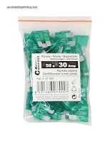 Pojistky nožové 30 Amp 50ks polybag Pojistky nožové 30 Amp 50ks polybag