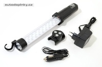 Svítilna montážní 27+7LED nabíjecí 12/220V s magnetem Svítilna montážní 27+7LED nabíjecí 12/220V s magnetem