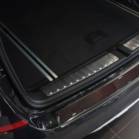 Kryt prahu zadních dveří Deluxe BMW X3 F25 Facelift -- od roku výroby 2015- (černý / červeno-černý carbon) Kryt prahu zadních dveří Deluxe BMW X3 F25 Facelift -- od roku výroby 2015- (černý / červeno-černý carbon)