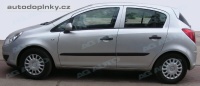 Boční ochranné lišty dveří typ 12 Opel Corsa D 5dv. -- od roku výroby 2006- Boční ochranné lišty dveří typ 12 Opel Corsa D 5dv. -- od roku výroby 2006-