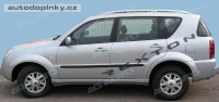 Boční ochranné lišty dveří typ 01 Ssangyong Rexton II -- od roku výroby 2006- Boční ochranné lišty dveří typ 01 Ssangyong Rexton II -- od roku výroby 2006-
