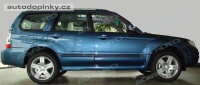 Boční ochranné lišty dveří typ 01 Subaru Forester -- rok výroby 2002-07 Boční ochranné lišty dveří typ 01 Subaru Forester -- rok výroby 2002-07